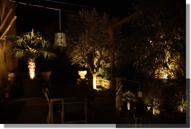 Eclairage extérieur led  jardins et terrasse à Villars les Dombes 01330