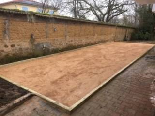 Création d'un terrain de pétanque dans les monts d'or