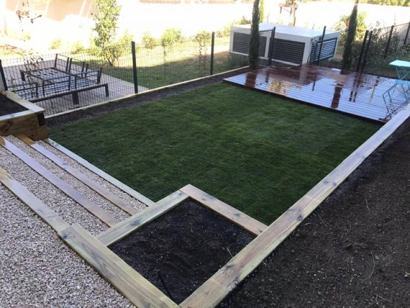 Aménagement et création d'un soutènement en bois à Saint Didier au Mont d'or